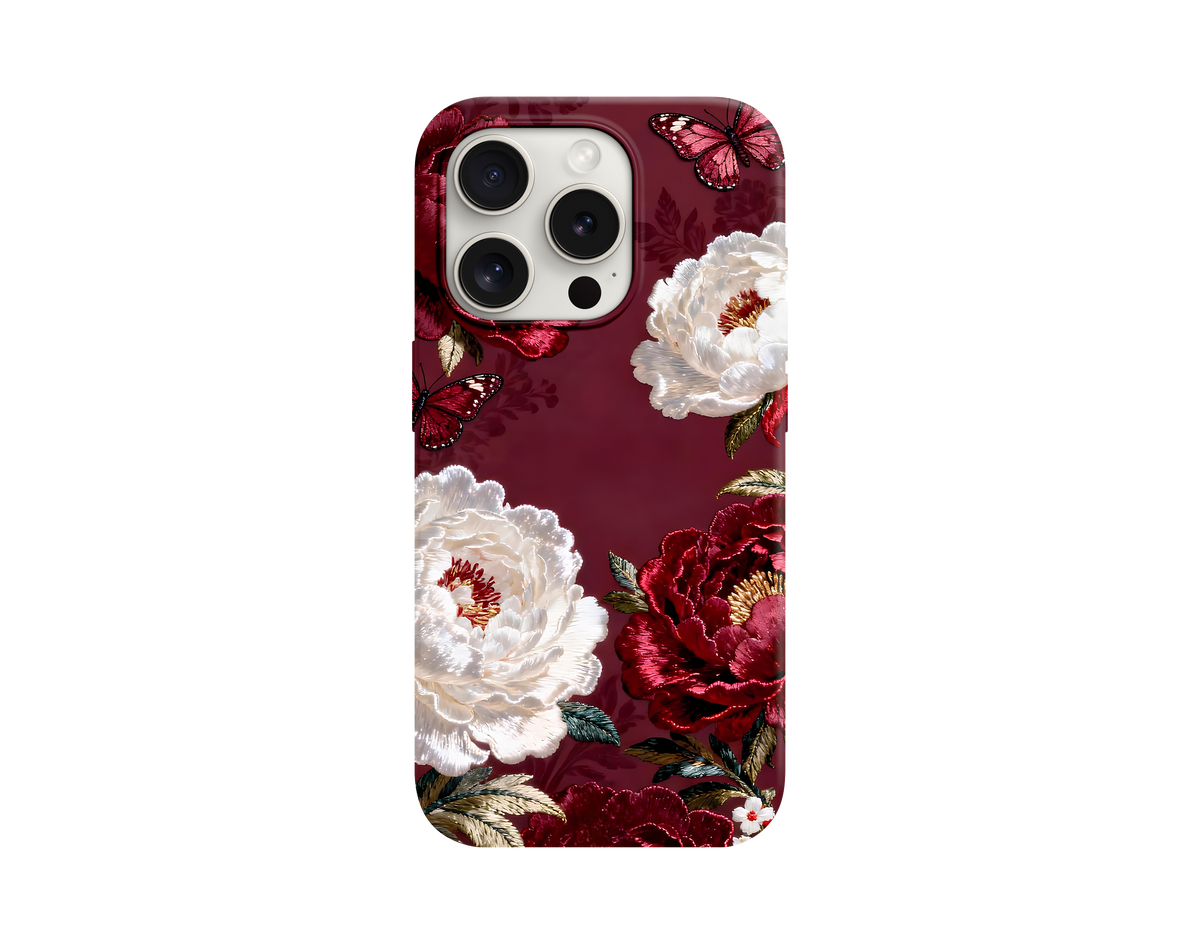 Şakayık Çiçeği Desenli Telefon Kılıfı