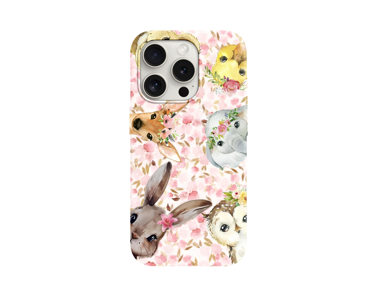 Cute Woodland Animals Telefon Kılıfı
