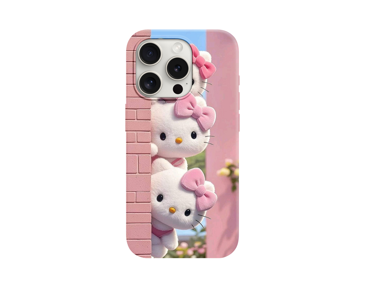 Hello Kitty Duvar Arkası Tasarımlı Telefon Kılıfı