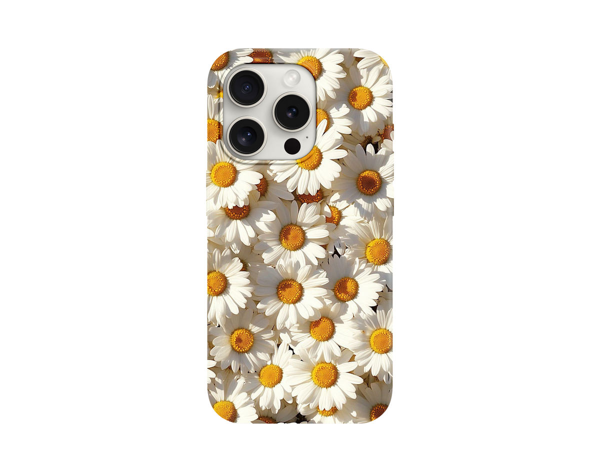 Papatya Bahçesi Desenli Telefon Kılıfı