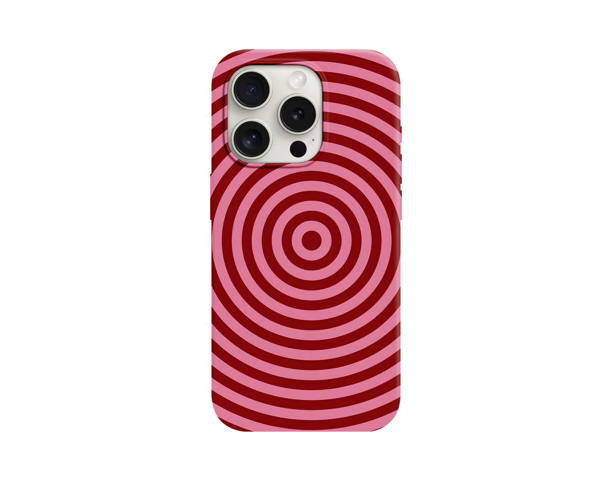 Retro Halka Desenli Telefon Kılıfı