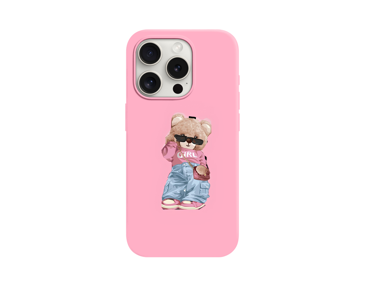 Cool Gözlüklü Ayıcık  Telefon Kılıfı