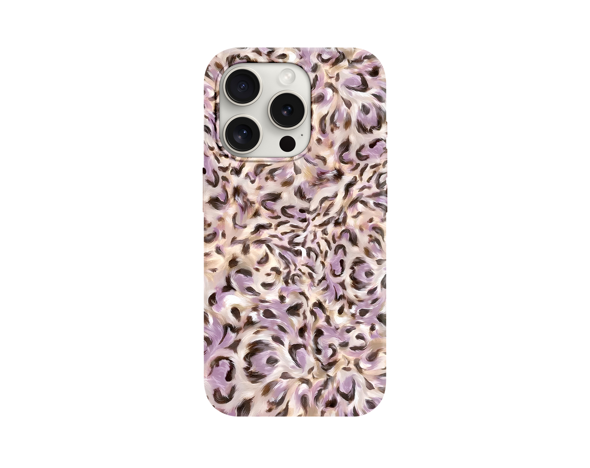 Renkli Leopar Desenli Telefon Kılıfı