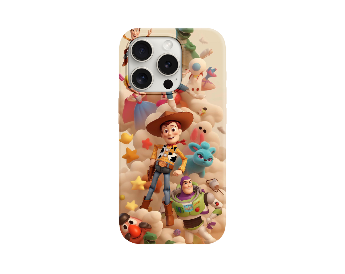 Woody ve Buzz Lightyear Figürlü Telefon Kılıfı