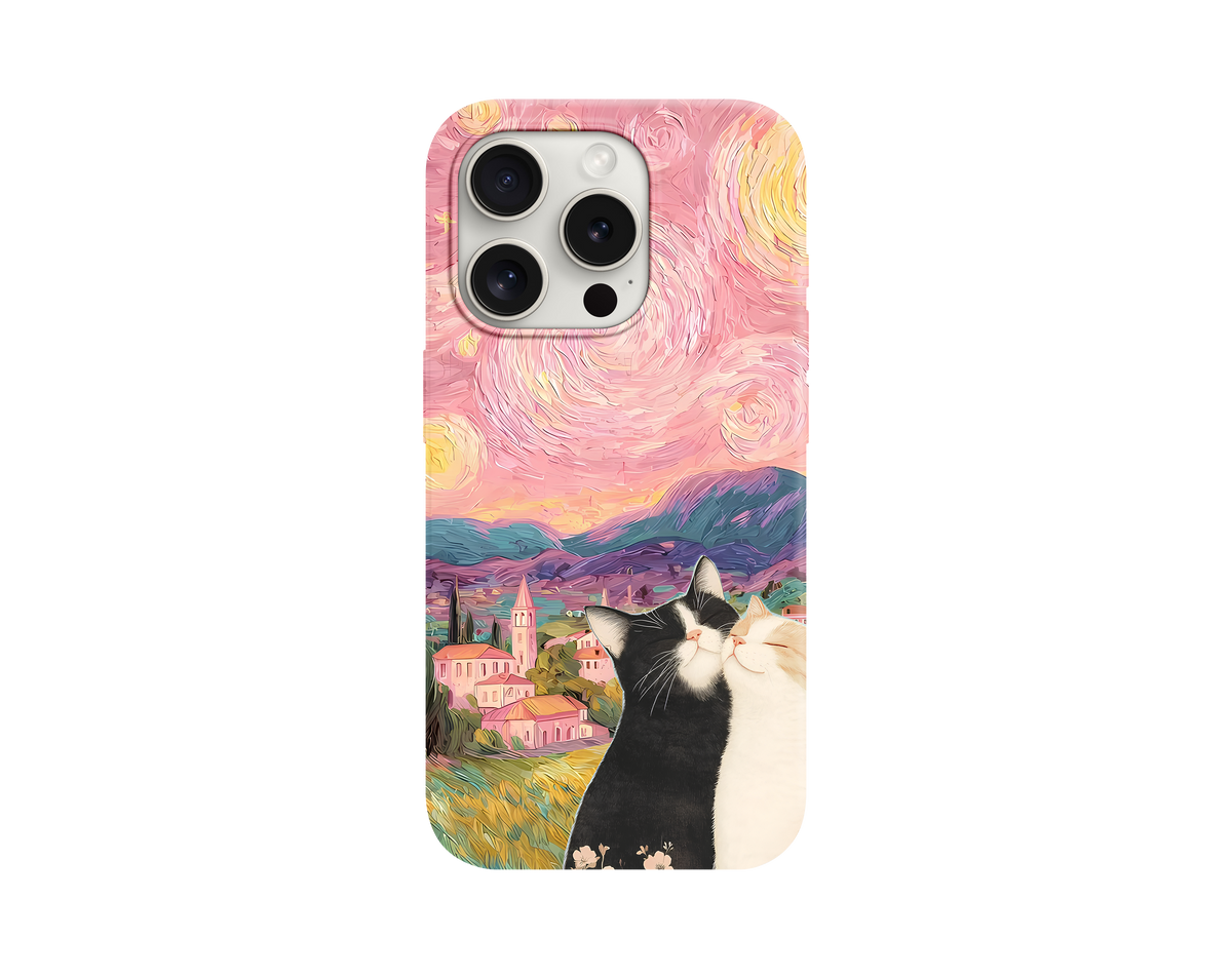 Sevimli Kedi Temalı Telefon Kılıfı