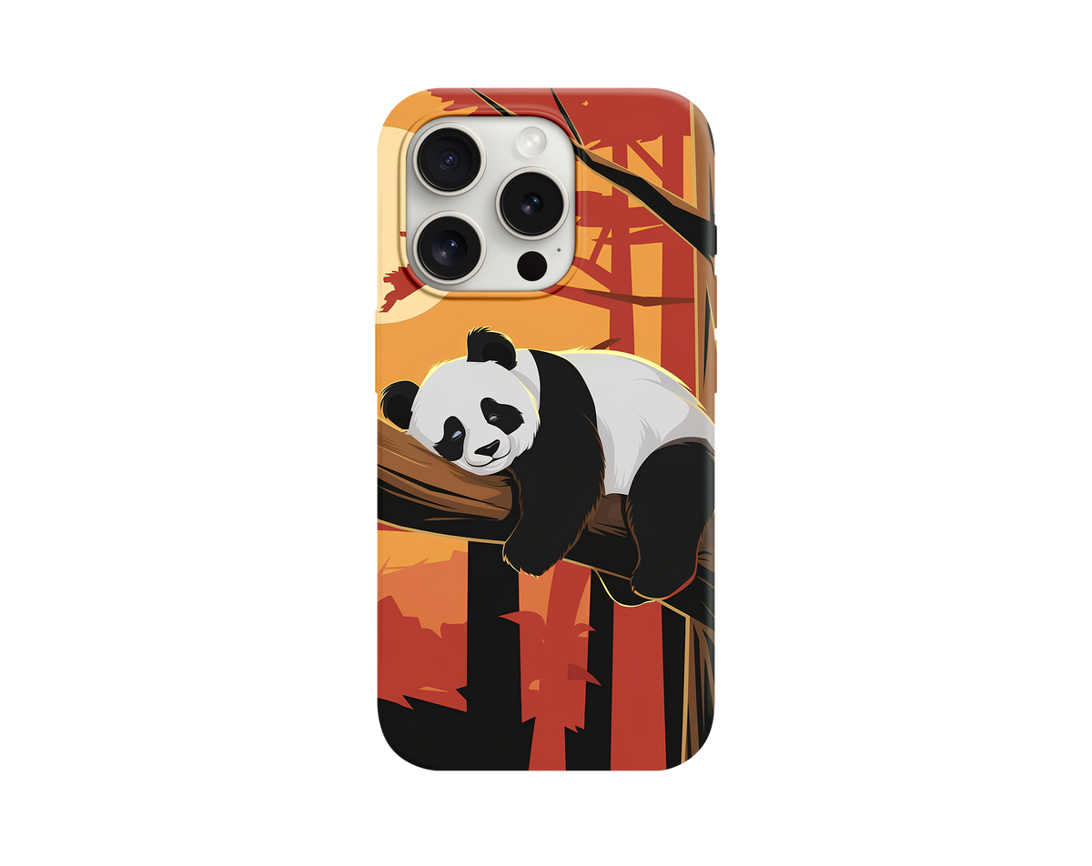 Uyuyan Panda Temalı Telefon Kılıfı