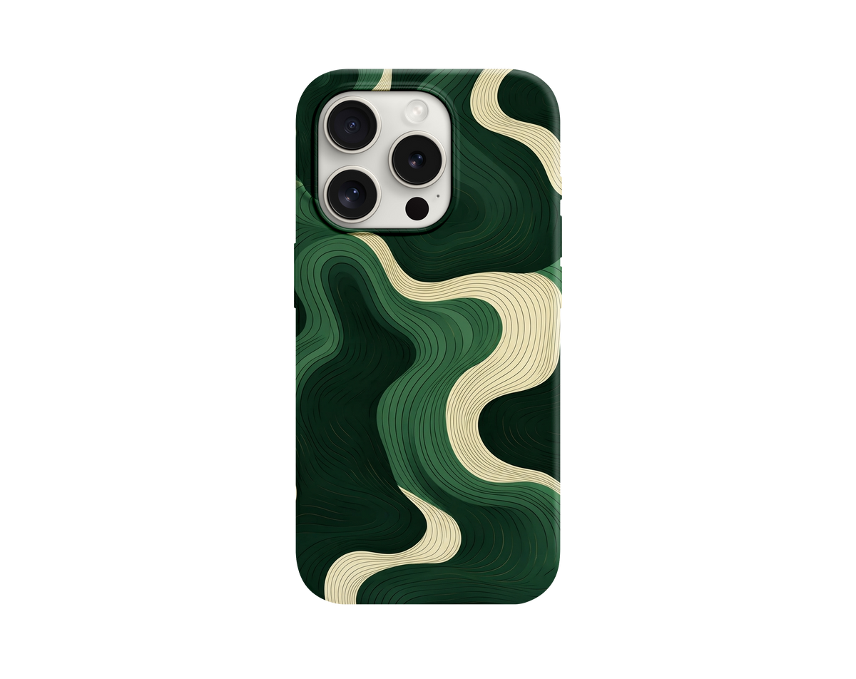 Soyut Topografik Çizgi Desenli Telefon Kılıfı
