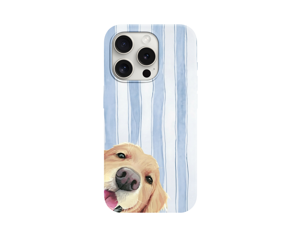 Sevimli Golden Retriever Telefon Kılıfı