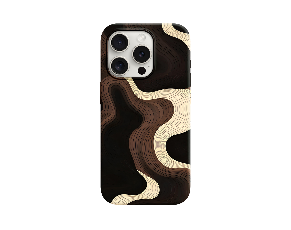 Minimalist Topoğrafya Desenli Telefon Kılıfı