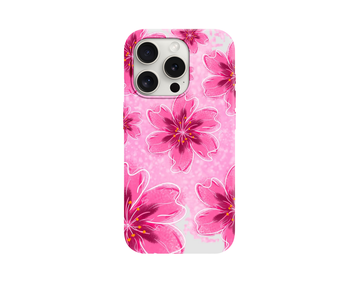 Floral Estetik Çiçekli Telefon Kılıfı