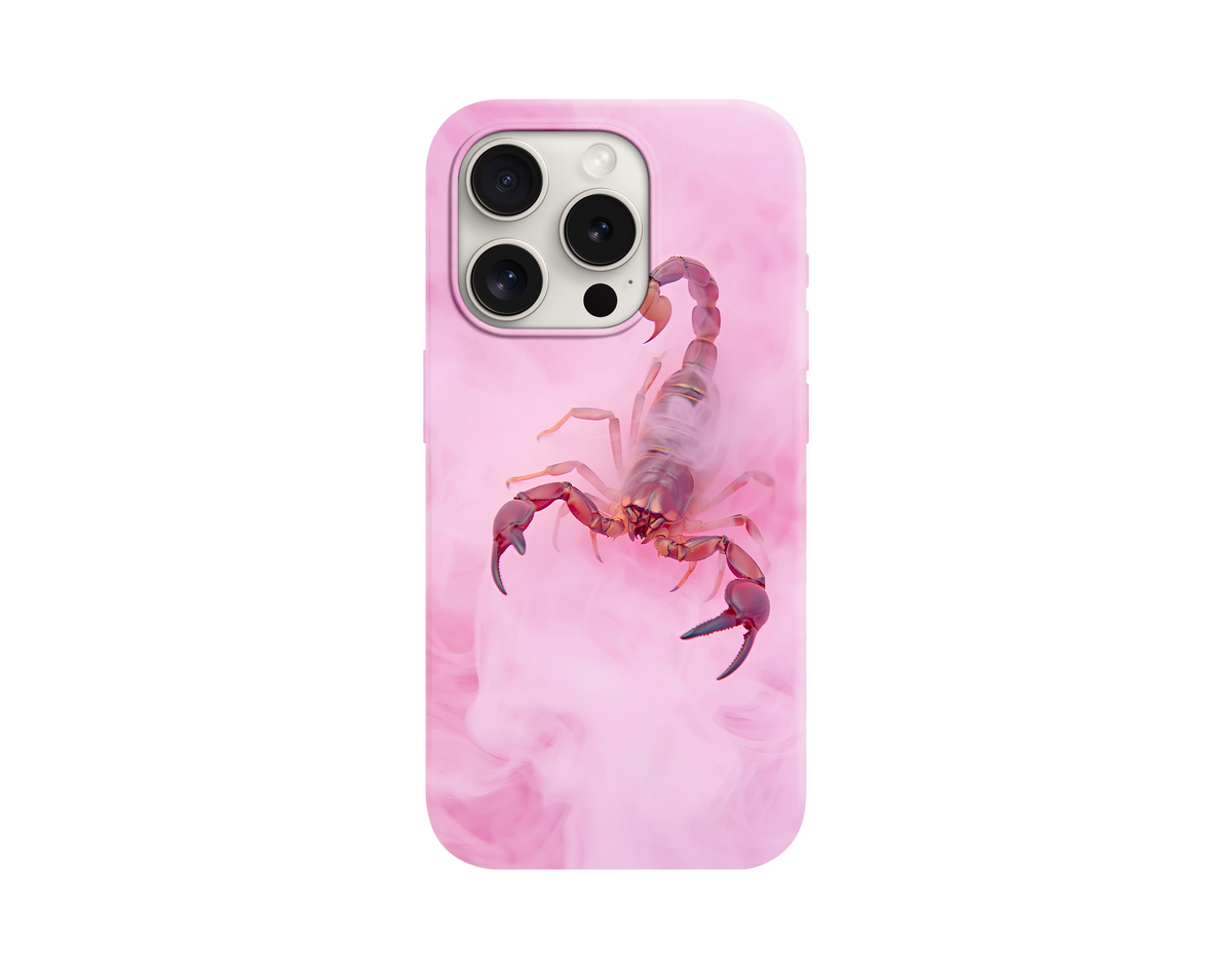 Dumanlı Akrep Desenli Telefon Kılıfı