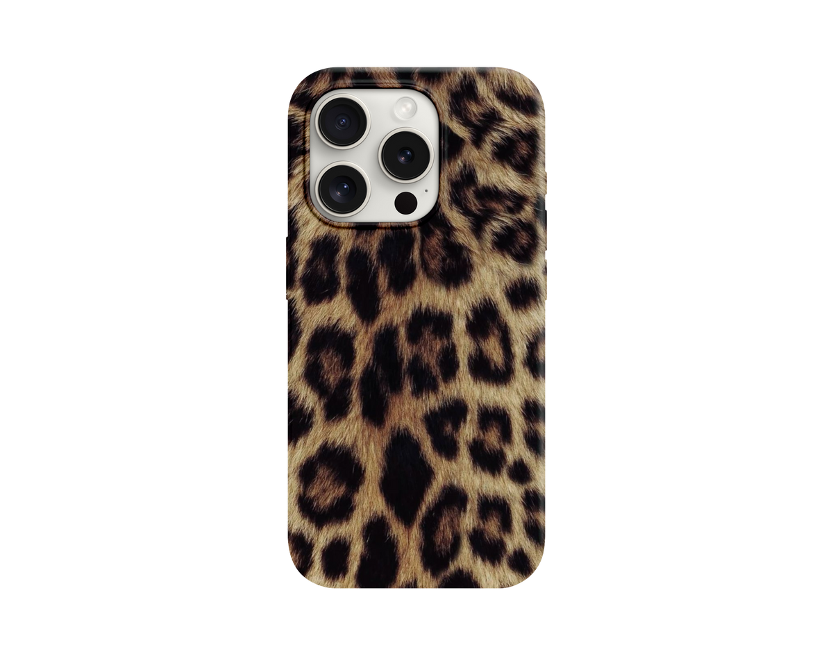Leopar Desenli Özel Seri Telefon Kılıfı