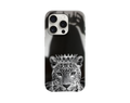Taçlı Leopar Desenli Telefon Kılıfı